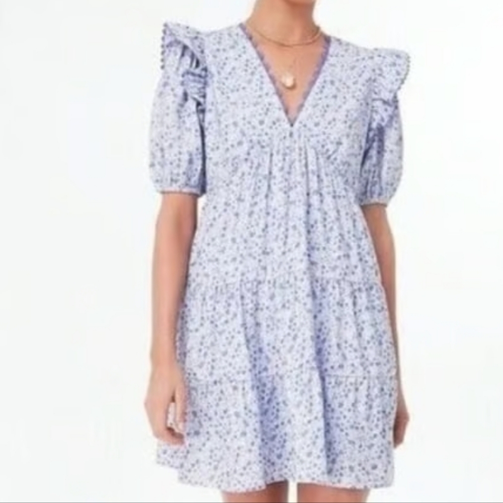 Tuckernuck Ric Rac Leonie Mini Dress by Hyacinth House  Floral Size Medium - Picture 2 of 6